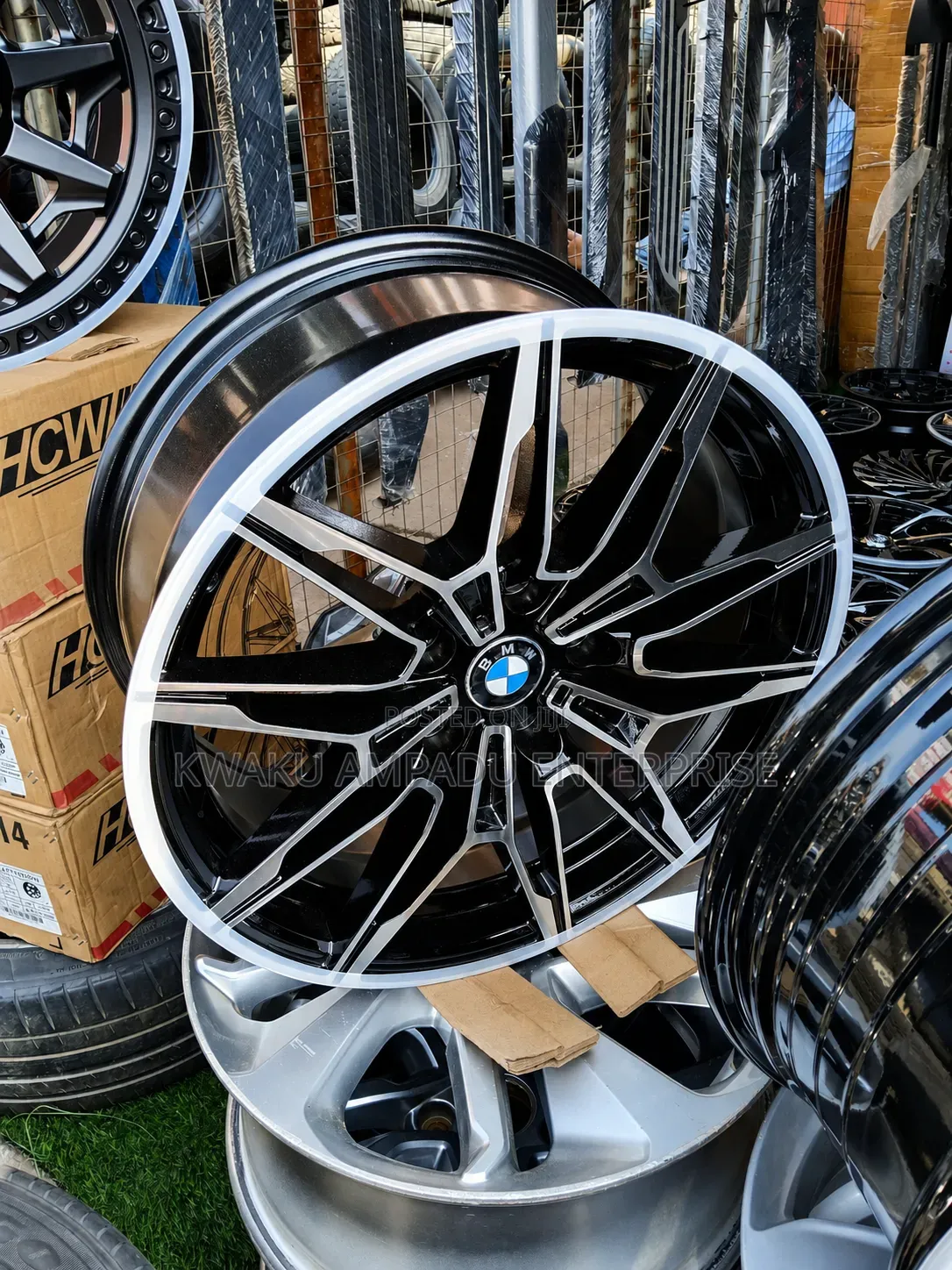 BMW Style Gloss Black Alloy Wheel Rim 17 – Diamond Cut Finish