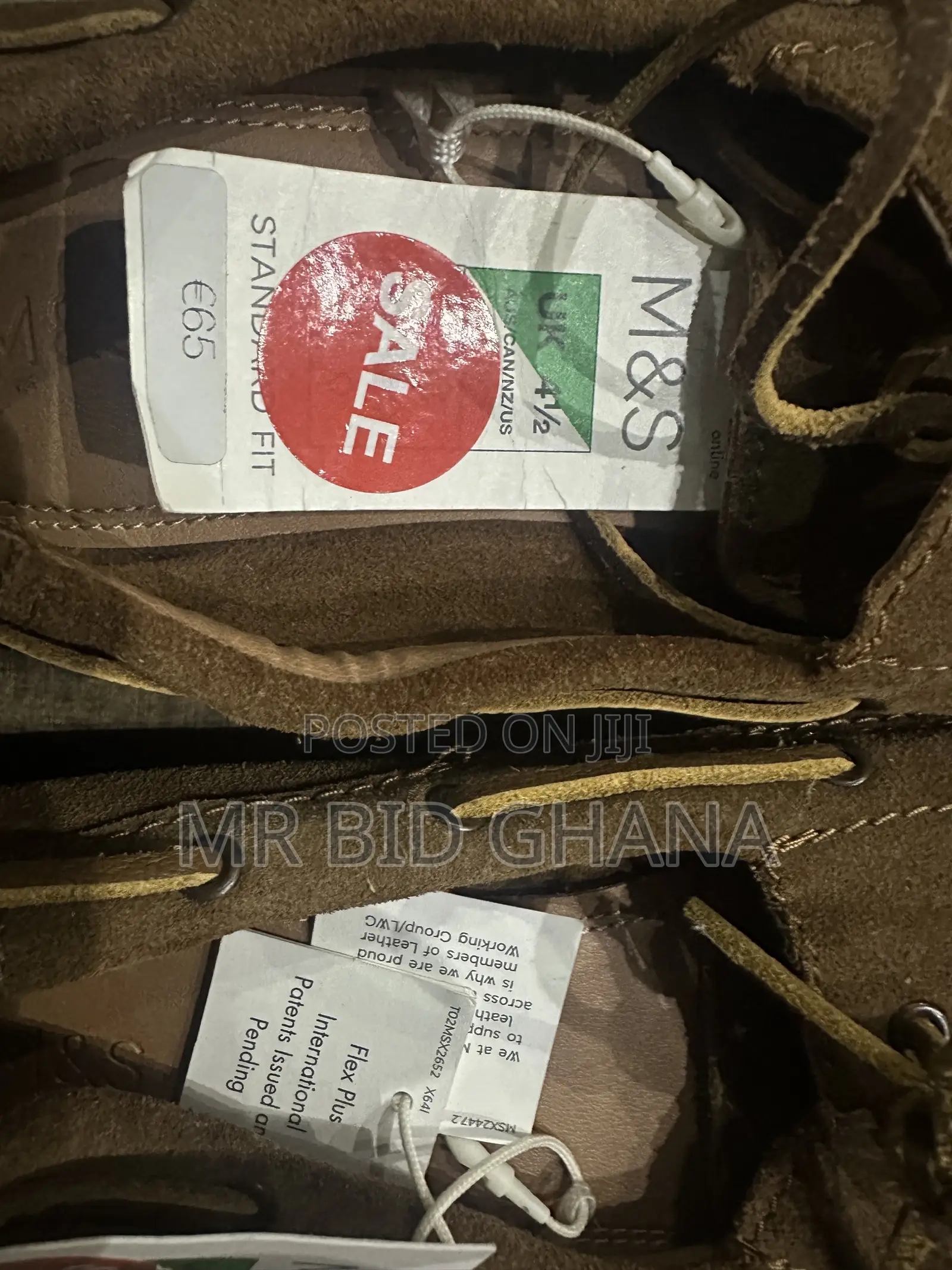 M S Women’s Brown Suede Boat Shoes – UK 41⁄2, New With Tags