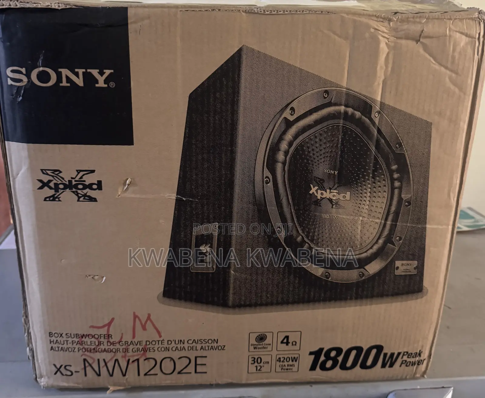 Sony Xplod 1800W With Pioneer Booster (1000W)