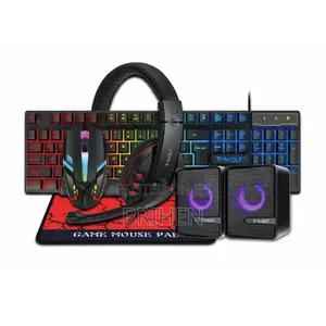 T-Wolf 5-in-1 RGB Wired Gaming Combo Set (TF850 / TF880)