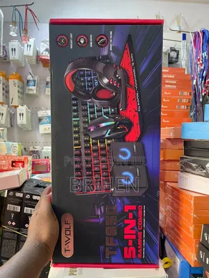 T-Wolf 5-in-1 RGB Wired Gaming Combo Set (TF850 / TF880)