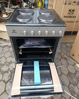 Nasco 60cm by 60cm 4 Burner Electric Cooker and Oven and Grill. Promo