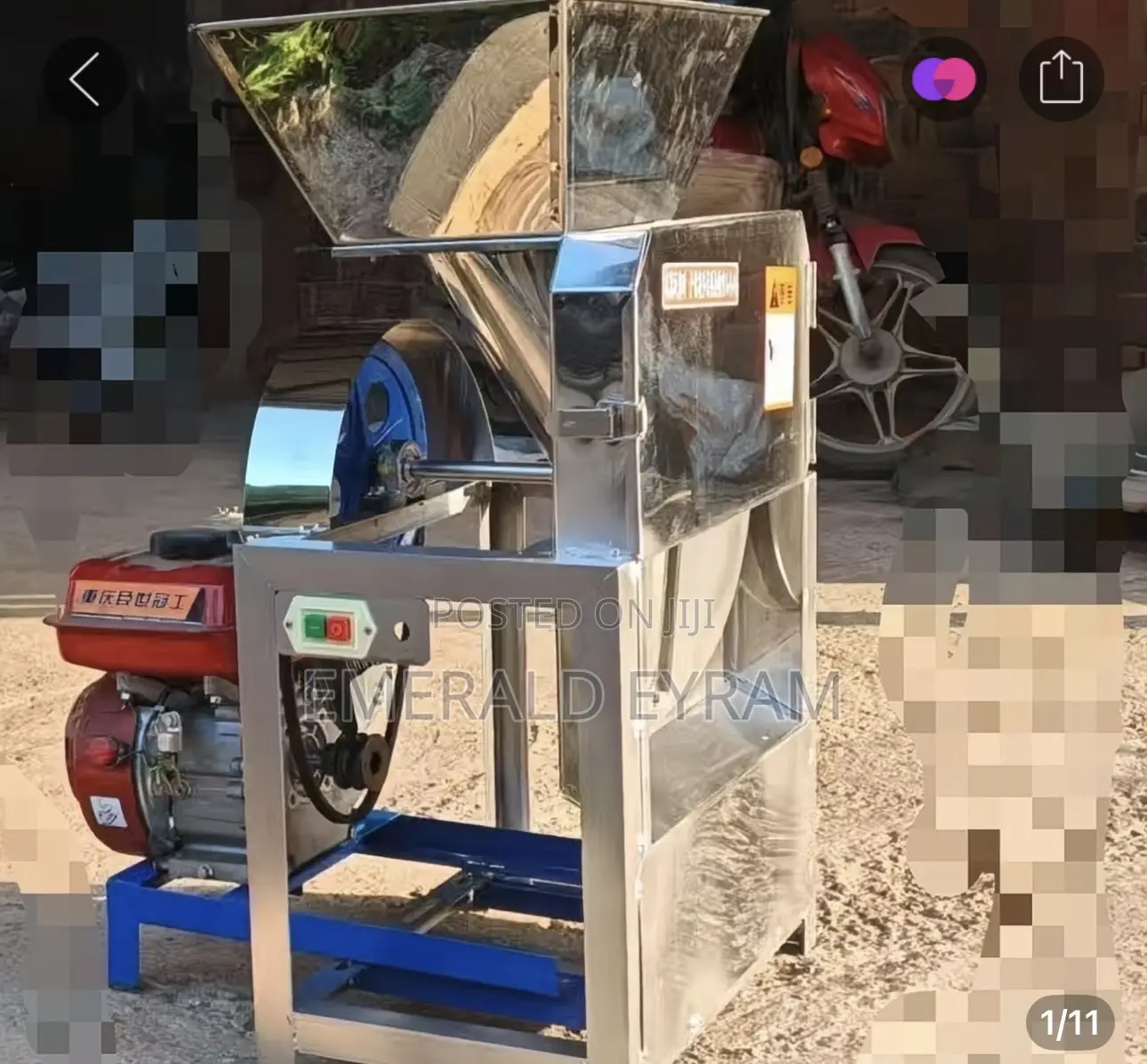 Gasoline Cassava/Potatoes Slicer