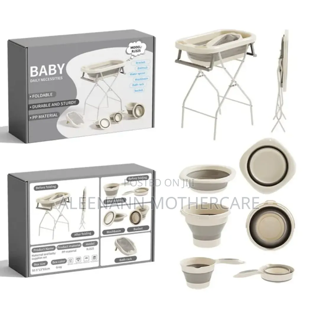 Foldable Bath With Metal Stand