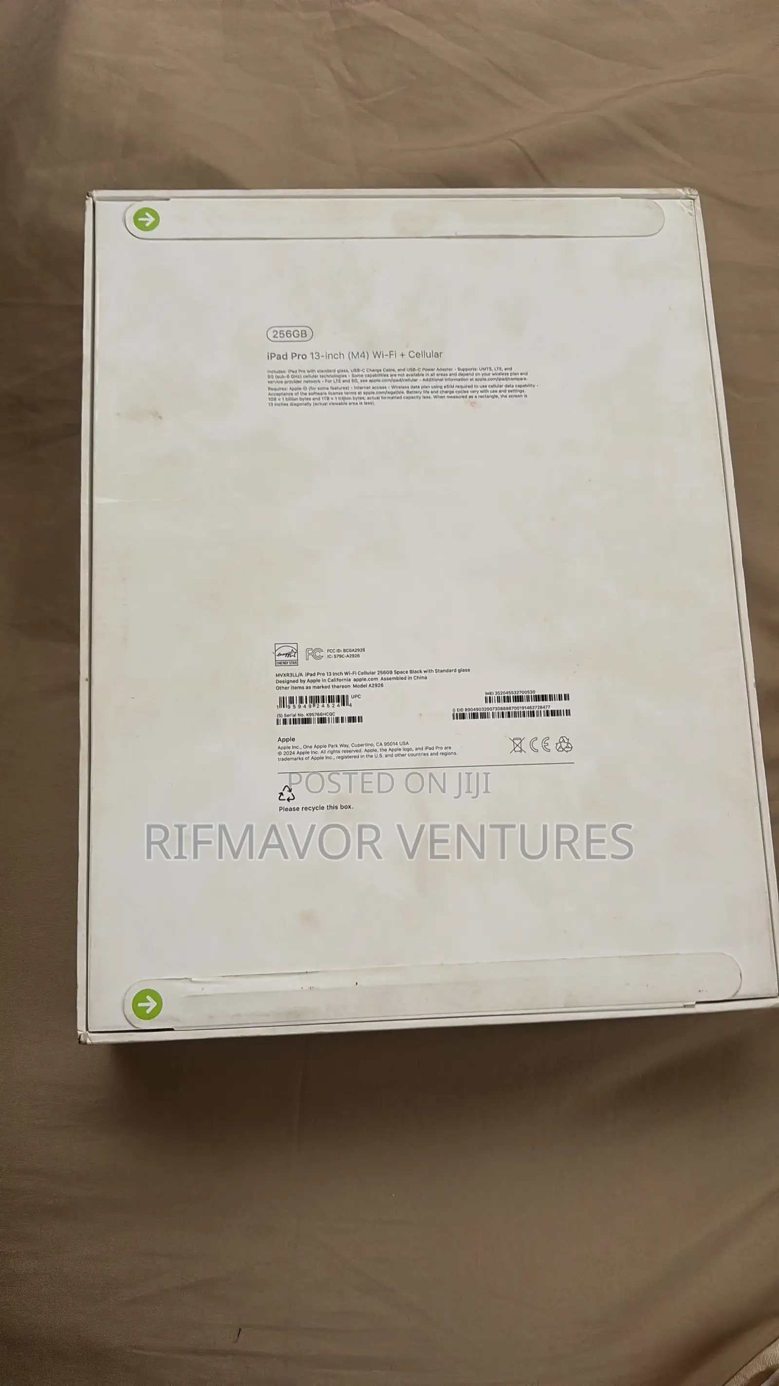 New Apple iPad Pro 13 (2024) 256 GB Black