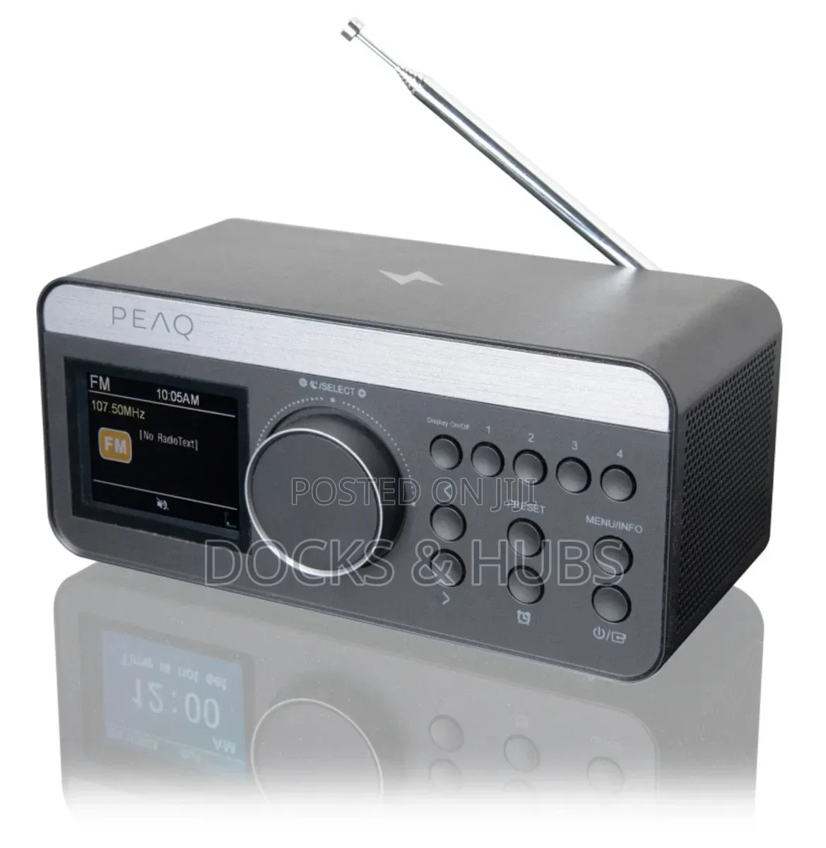 PEAQ Compact DAB+ FM Clock Radio (PCR 540)