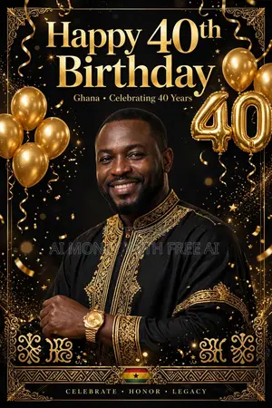Premium Ghana Funeral/Wedding/Birthday Posters - 24hr Delivery