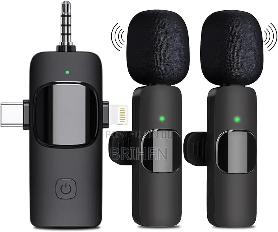 3-in-1 Universal Dual Wireless Lavalier Microphone Set
