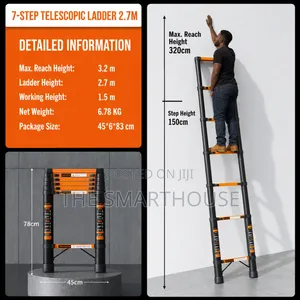 High Quality 7-Step Telescopic Ladder(2.7m)