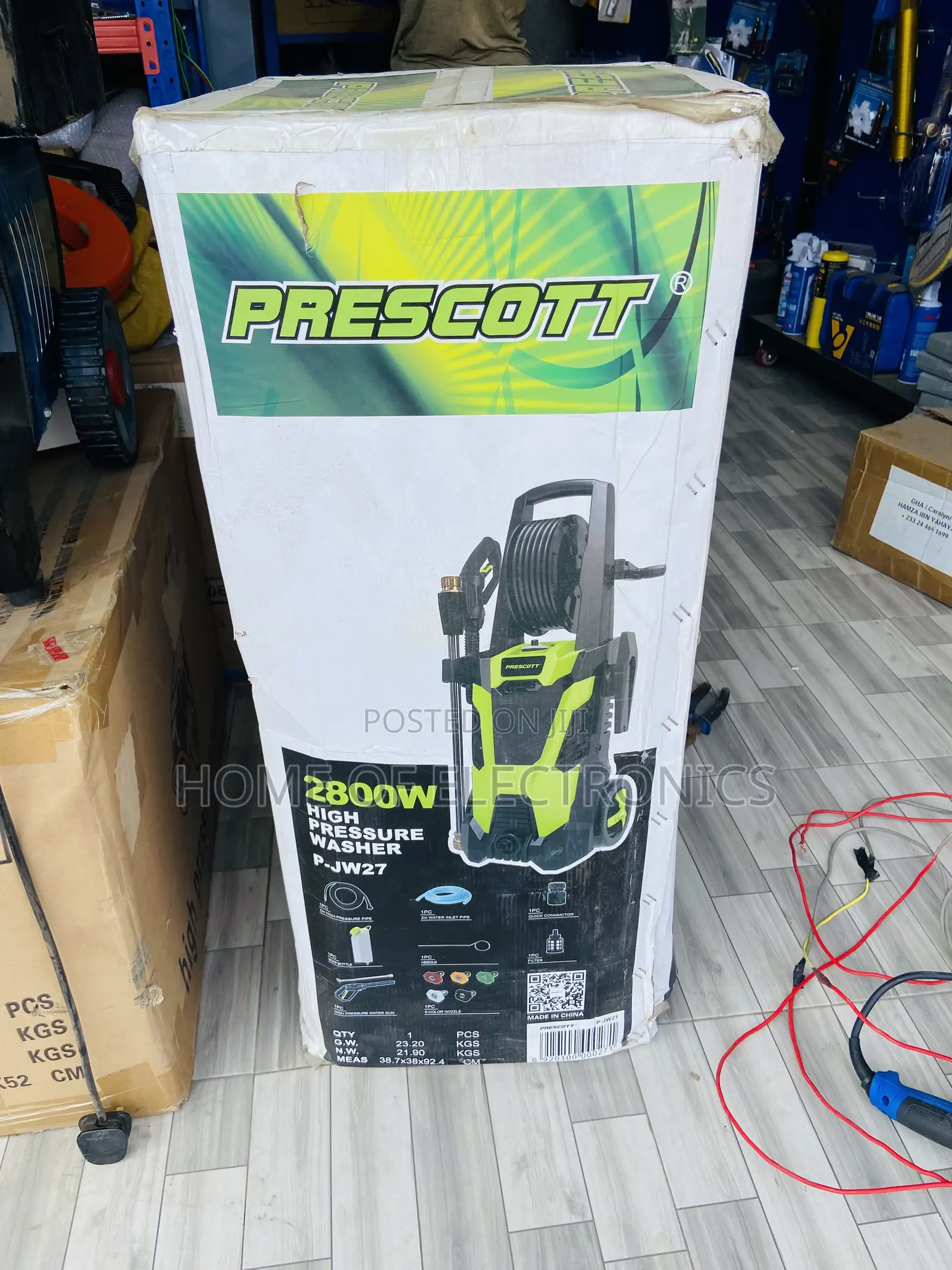 2800 Watts Prescott High Pressure Car Wash Machine