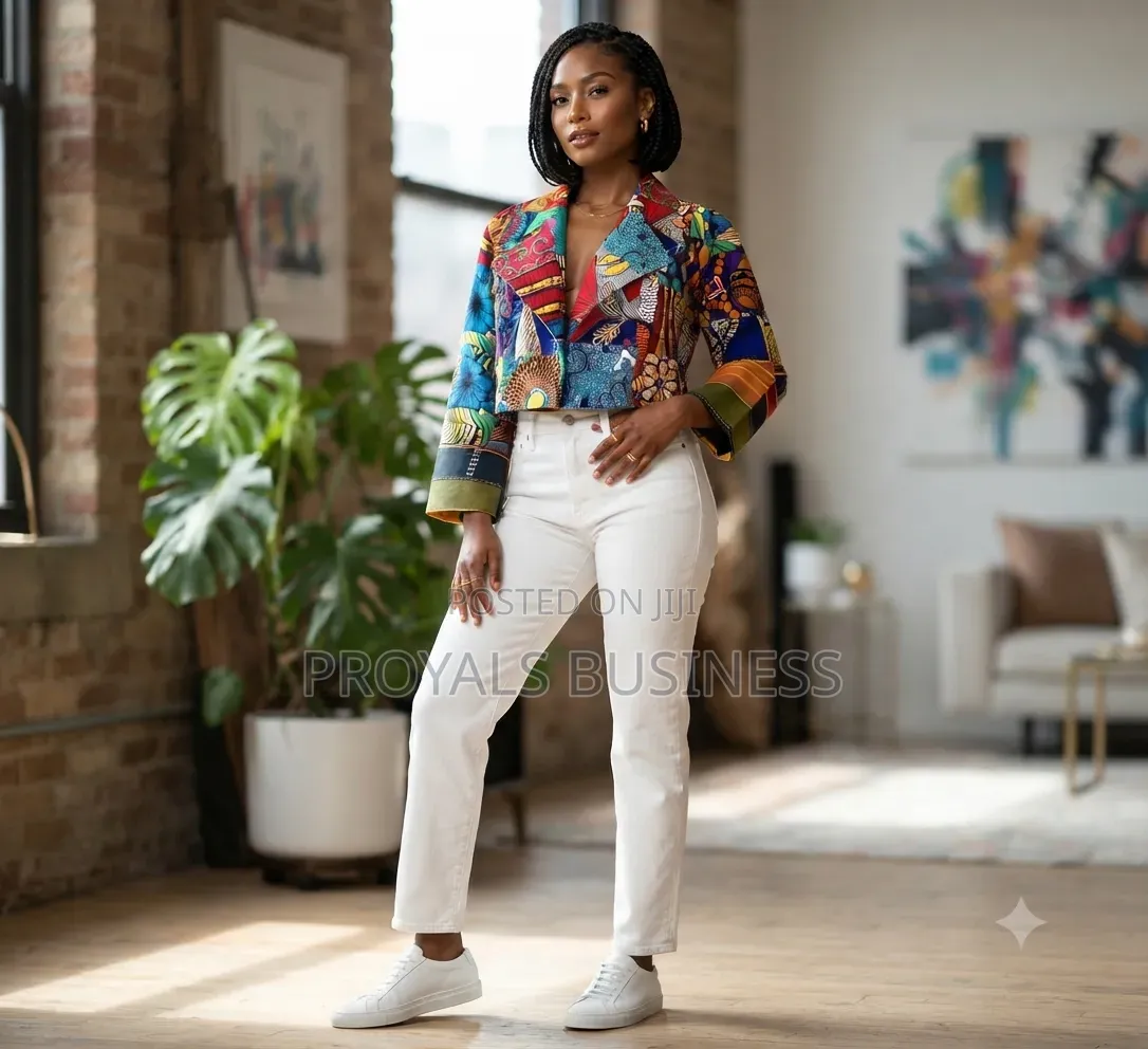 Ladies African Print Jacket