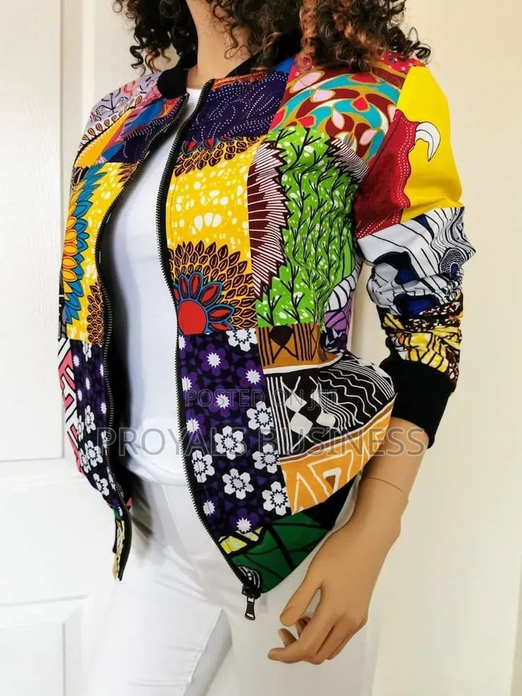 Ladies African Print Jacket