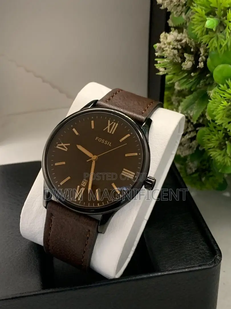 Fossil Analog Watch With Roman Numerals