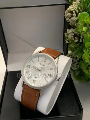 Fossil Analog Watch With Roman Numerals