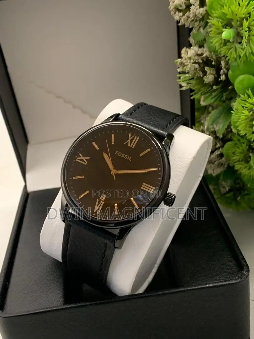 Fossil Analog Watch With Roman Numerals