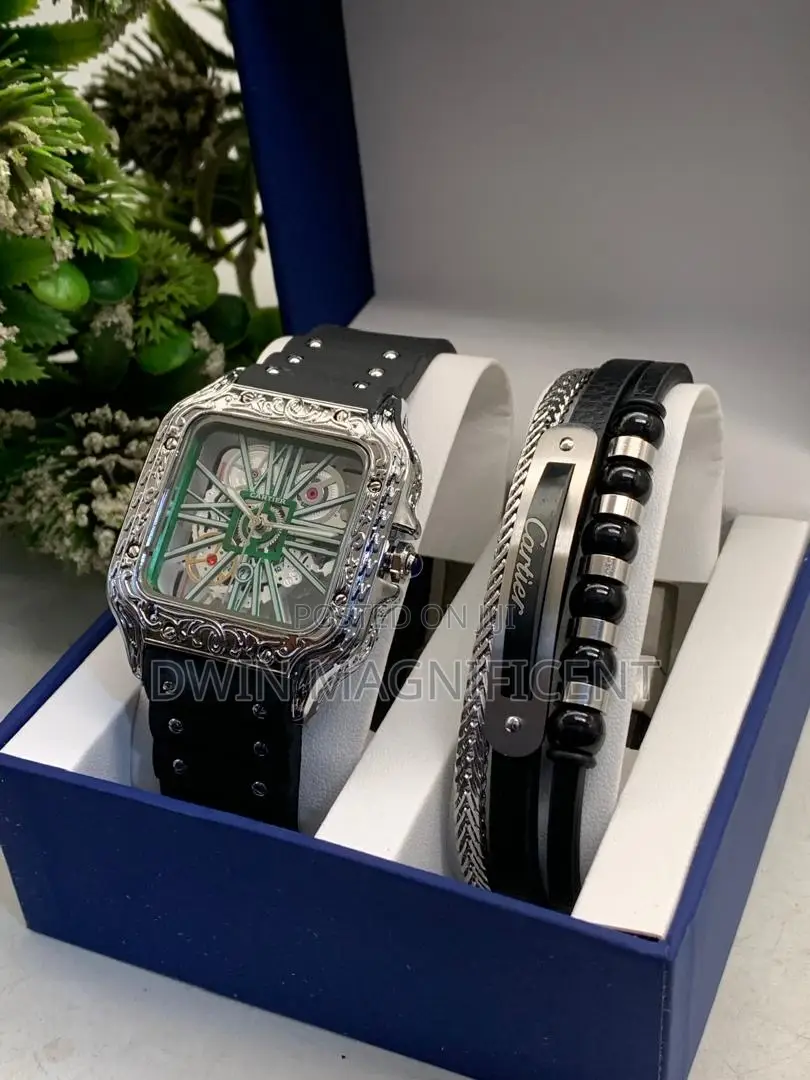 Cartier Santos Skeleton Wristwatch