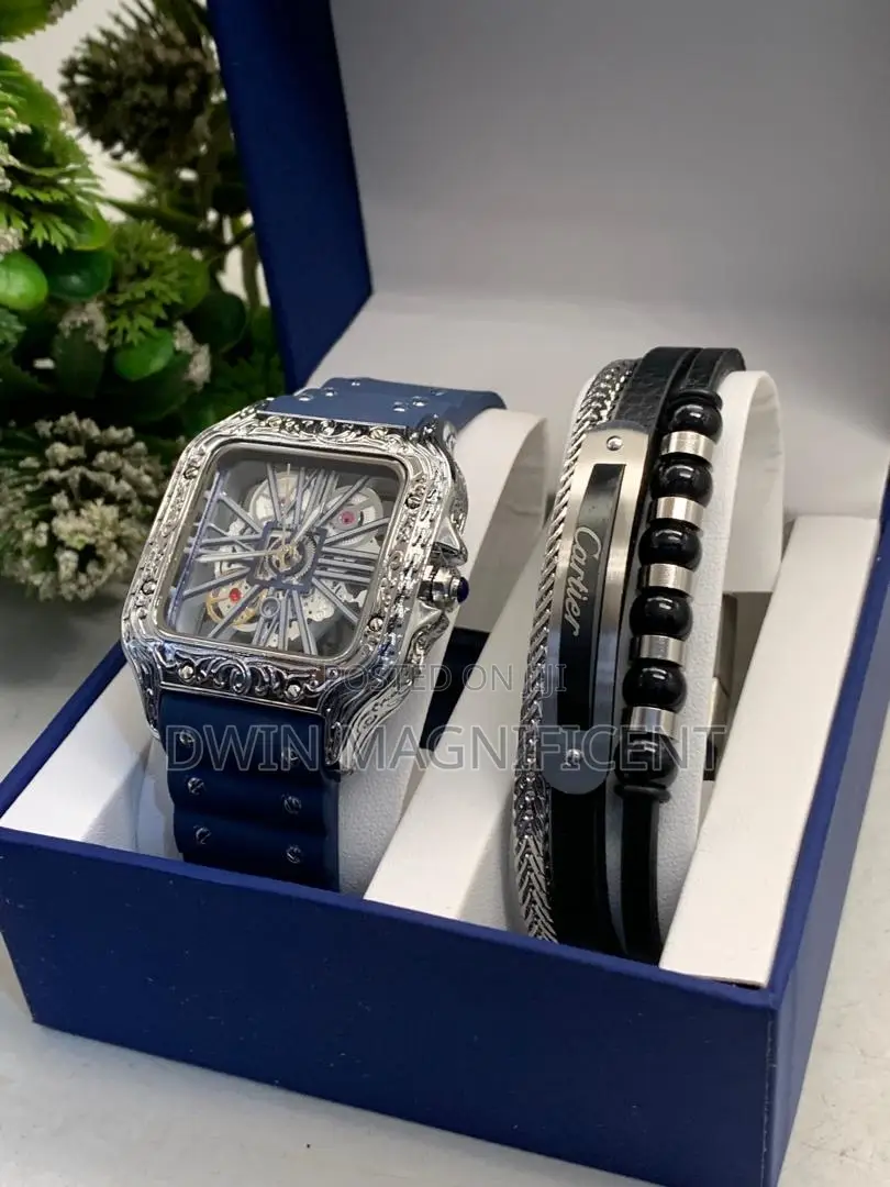 Cartier Santos Skeleton Wristwatch