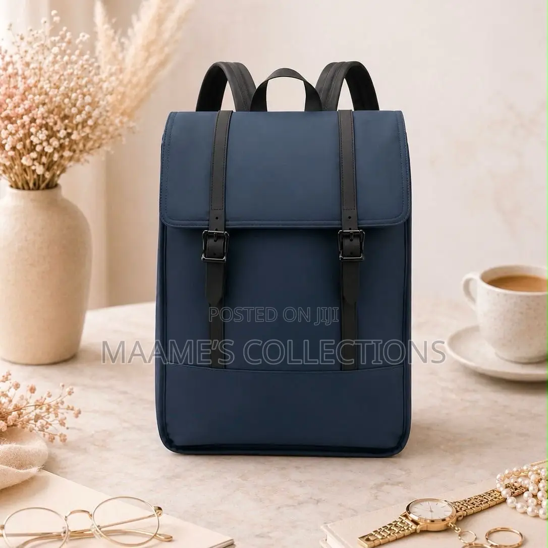 Elegant Leather Backpack | Unisex Laptop Travel Bag
