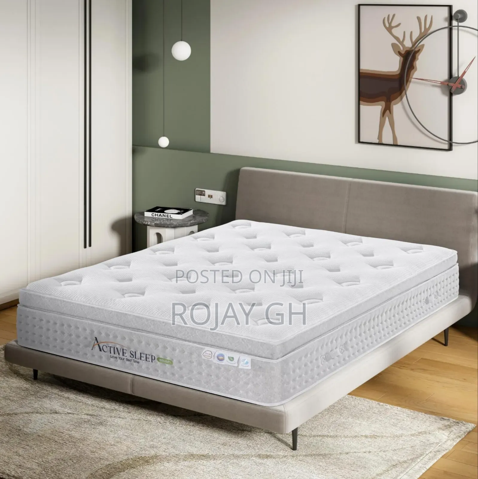 12" Double-Sized High Grade Orthopadic Compressed Mattress 135 X 200cm