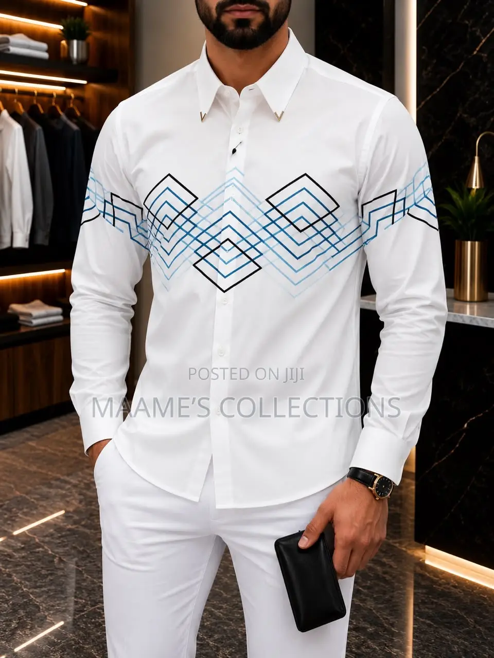 Trendy Long-Sleeve Shirt for Men