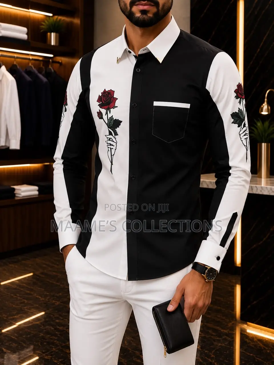 Trendy Long-Sleeve Shirt for Men