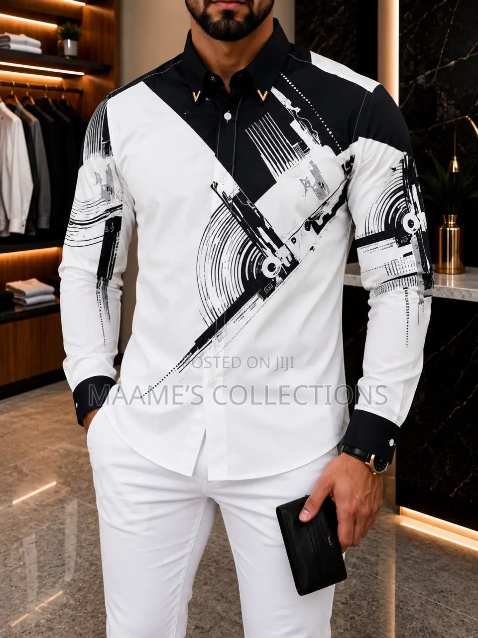 Trendy Long-Sleeve Shirt for Men