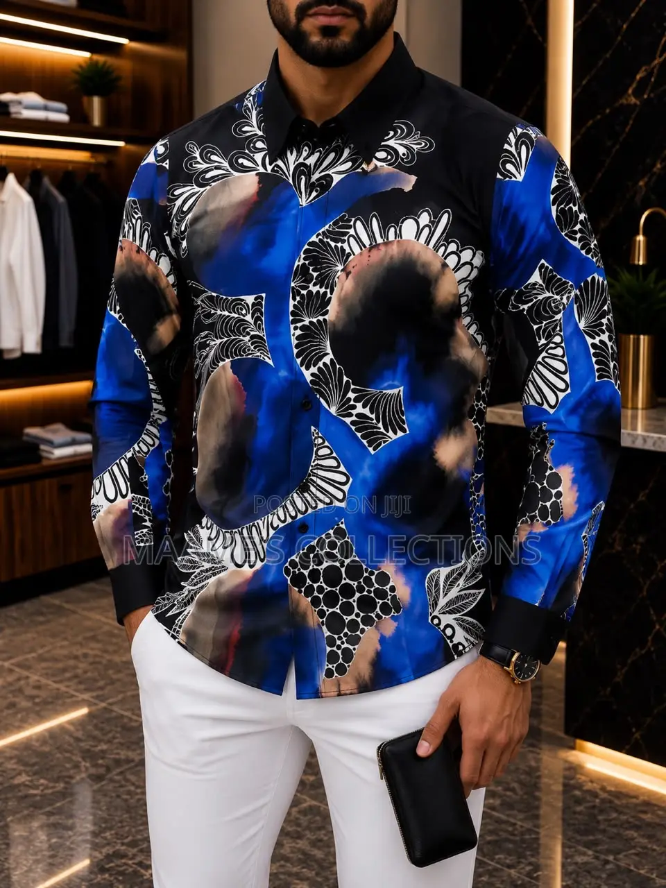 Trendy Long-Sleeve Shirt for Men