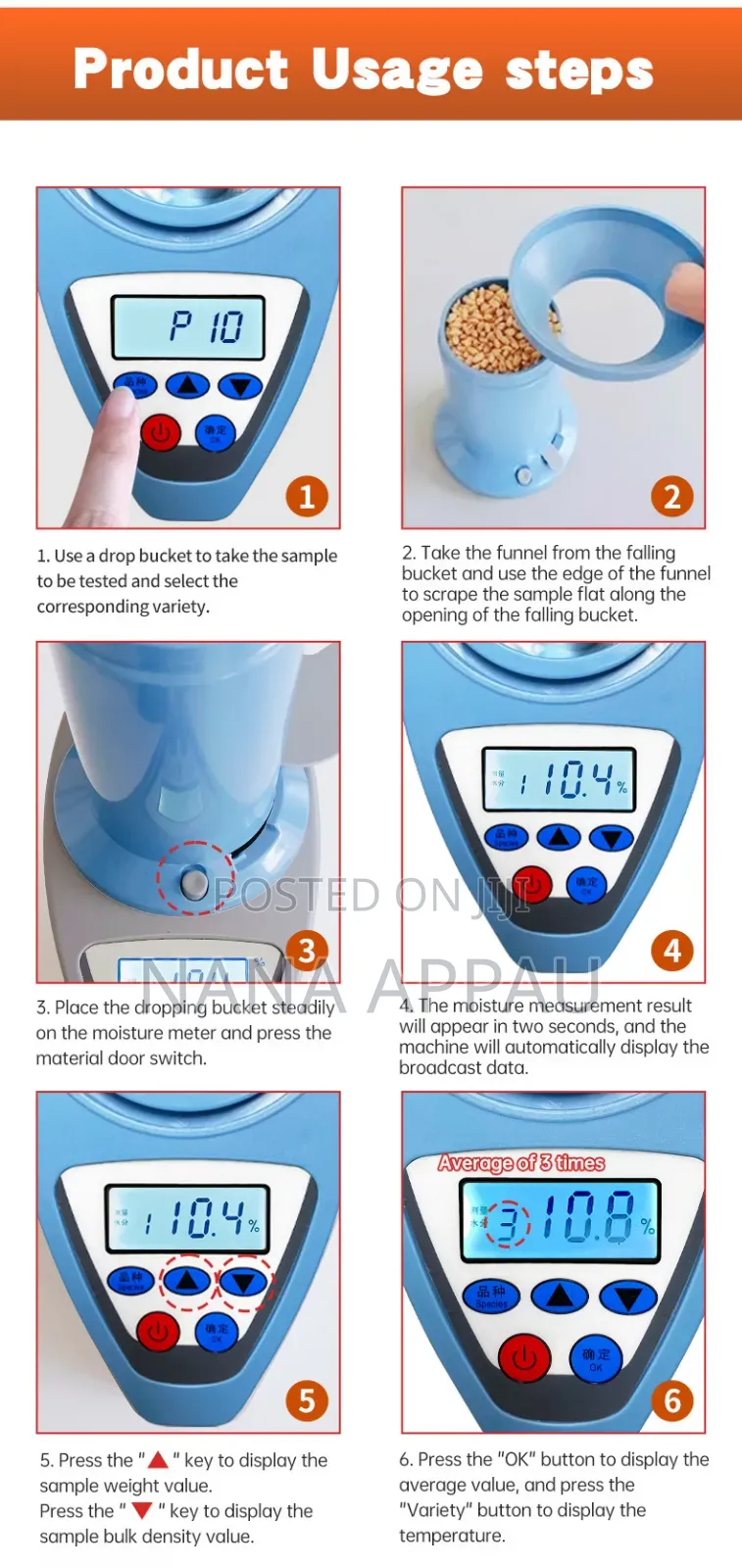 Cocoa, Coffee,Cashew Moisture Meter