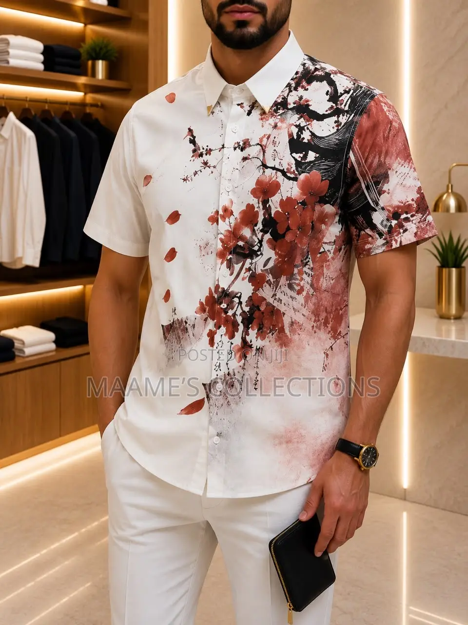 Men’s Designer Print Short Sleeve Shirts
