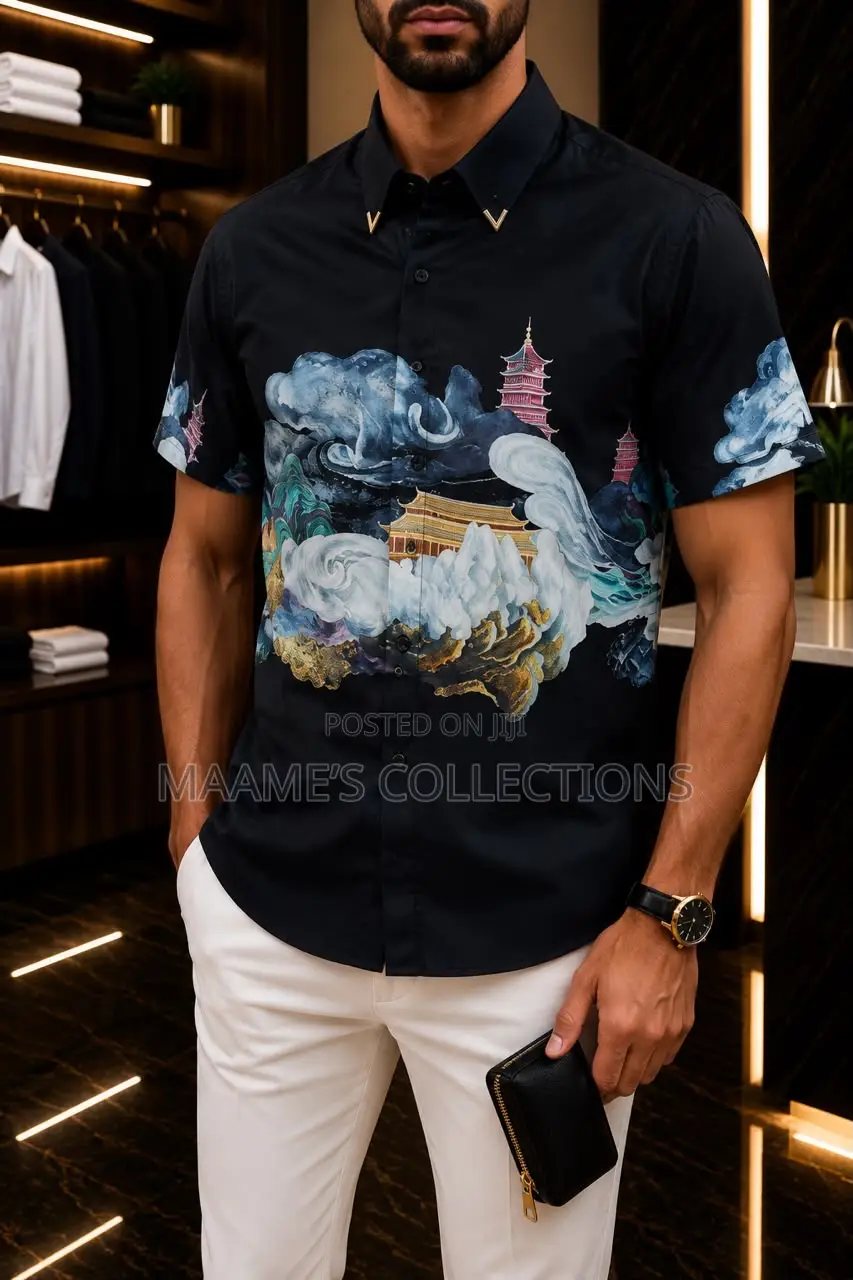 Men’s Designer Print Short Sleeve Shirts