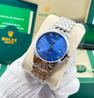 Rolex Geneve Quartz Watch With Roman Numerals