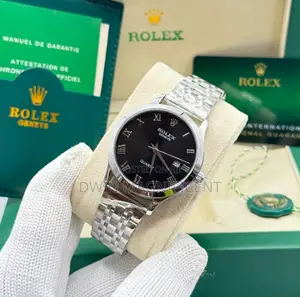 Rolex Geneve Quartz Watch With Roman Numerals