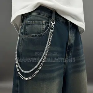 Unisex Beaded Wallet Chain / Jeans Chain