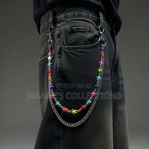 Unisex Beaded Wallet Chain / Jeans Chain