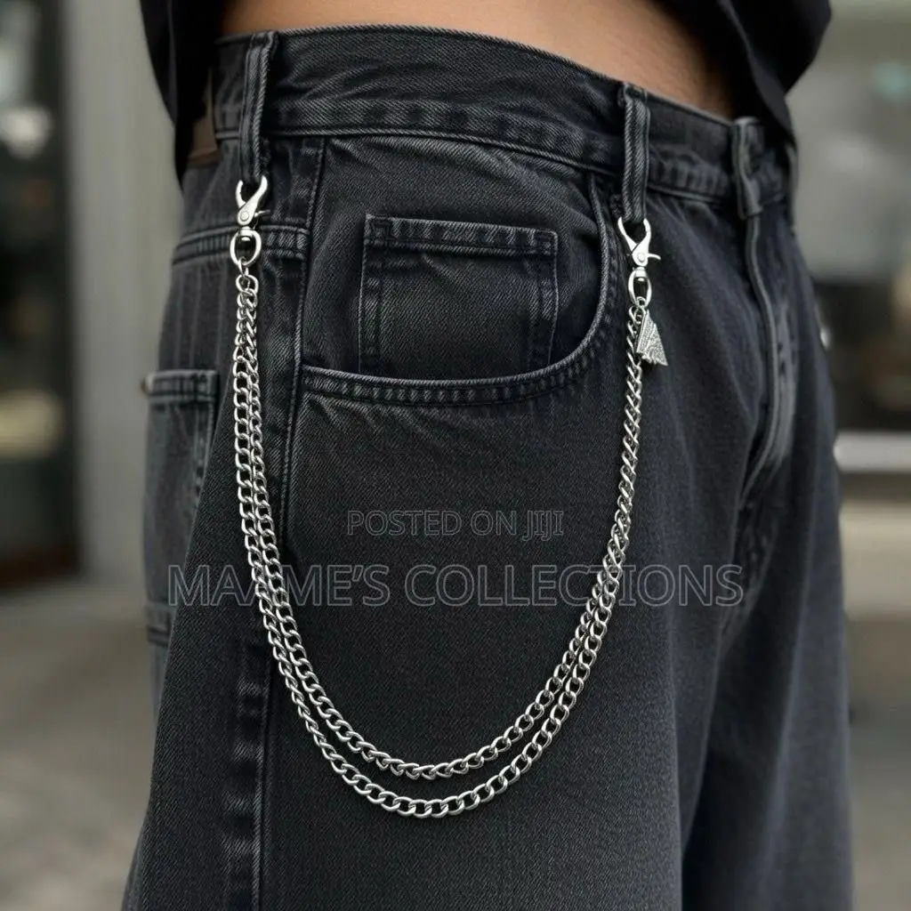 Unisex Beaded Wallet Chain / Jeans Chain