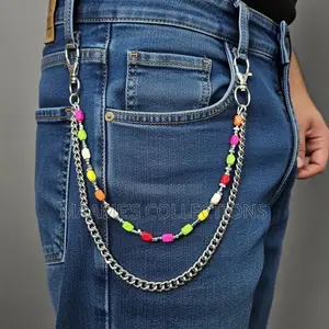Unisex Beaded Wallet Chain / Jeans Chain