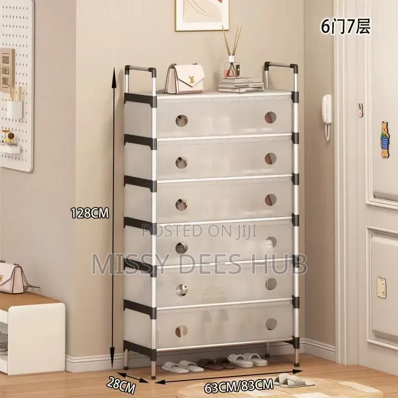 6 Layer Shoe Rack With Cover