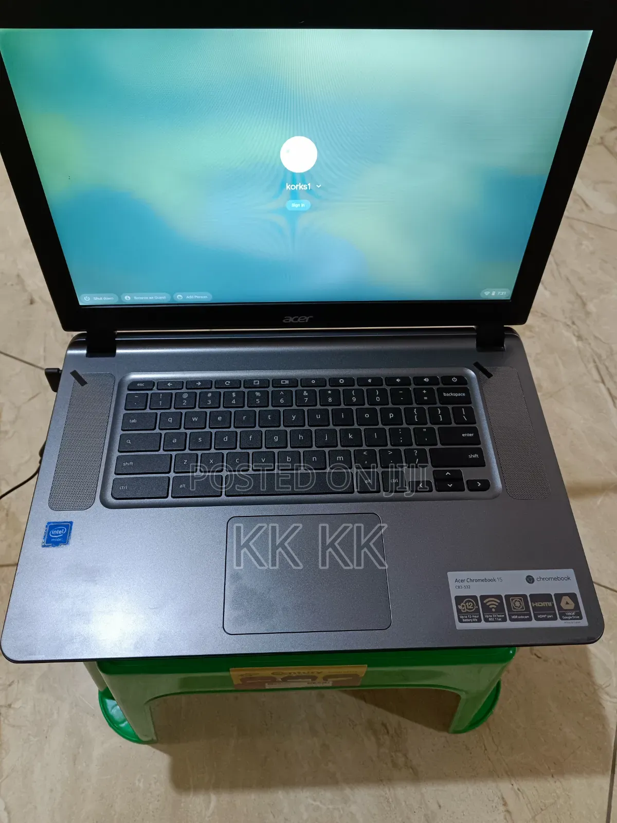 Laptop Acer Chromebook 15 256GB Intel HDD+SSD 128GB