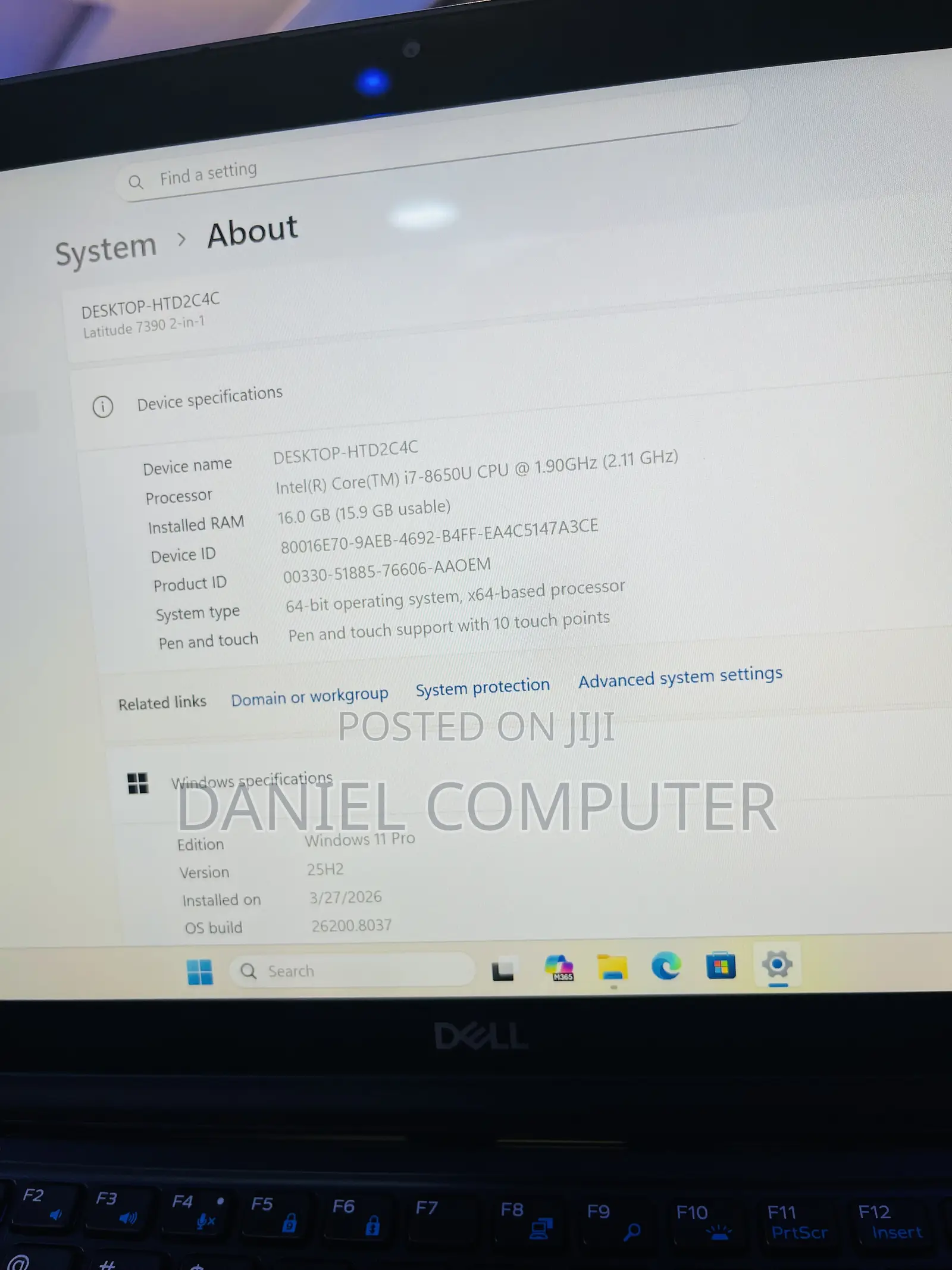 Laptop Dell Latitude 7390 16GB Intel Core i7 SSD 256GB