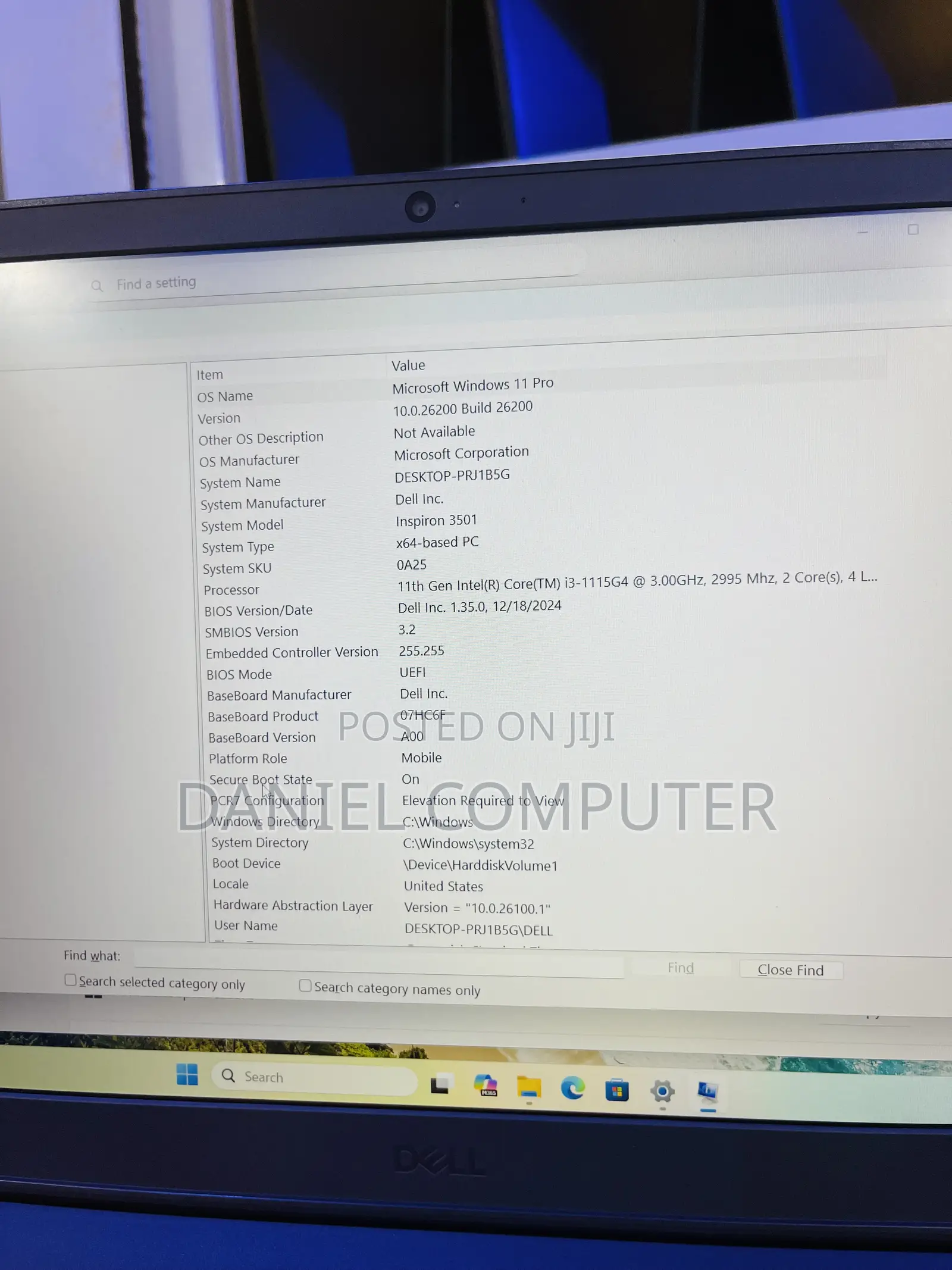 Laptop Dell Inspiron 15 3501 8GB Intel Core i3 SSD 256GB