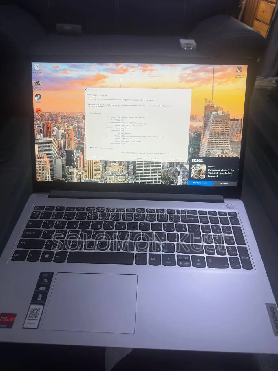 Laptop Lenovo IdeaPad 1 16GB AMD Ryzen 5 SSD 256GB
