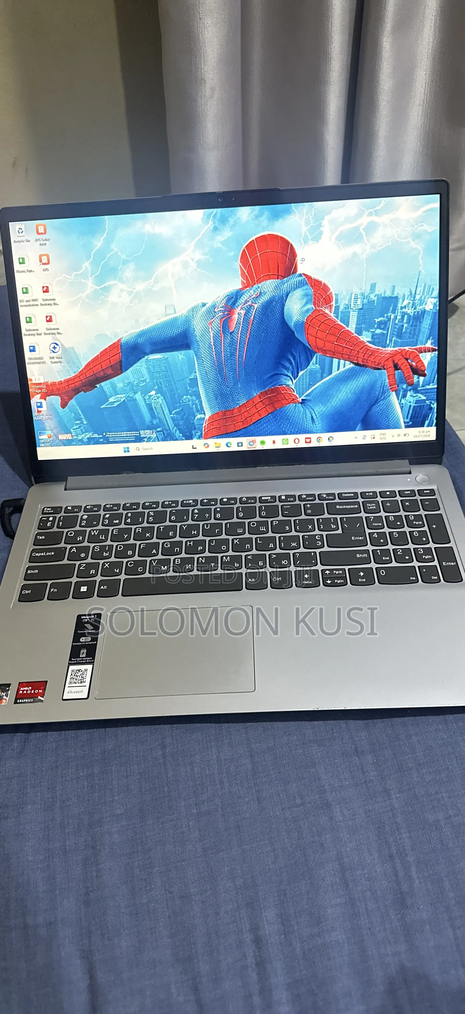 Laptop Lenovo IdeaPad 1 16GB AMD Ryzen 5 SSD 256GB