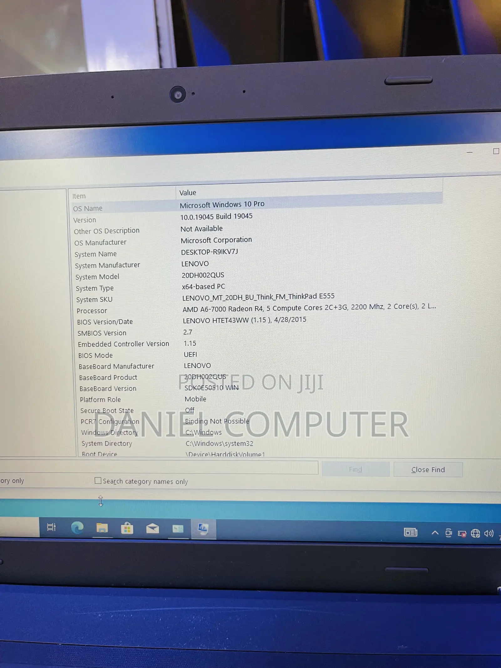 Laptop Lenovo ThinkPad Edge E555 8GB AMD A6 HDD 500GB