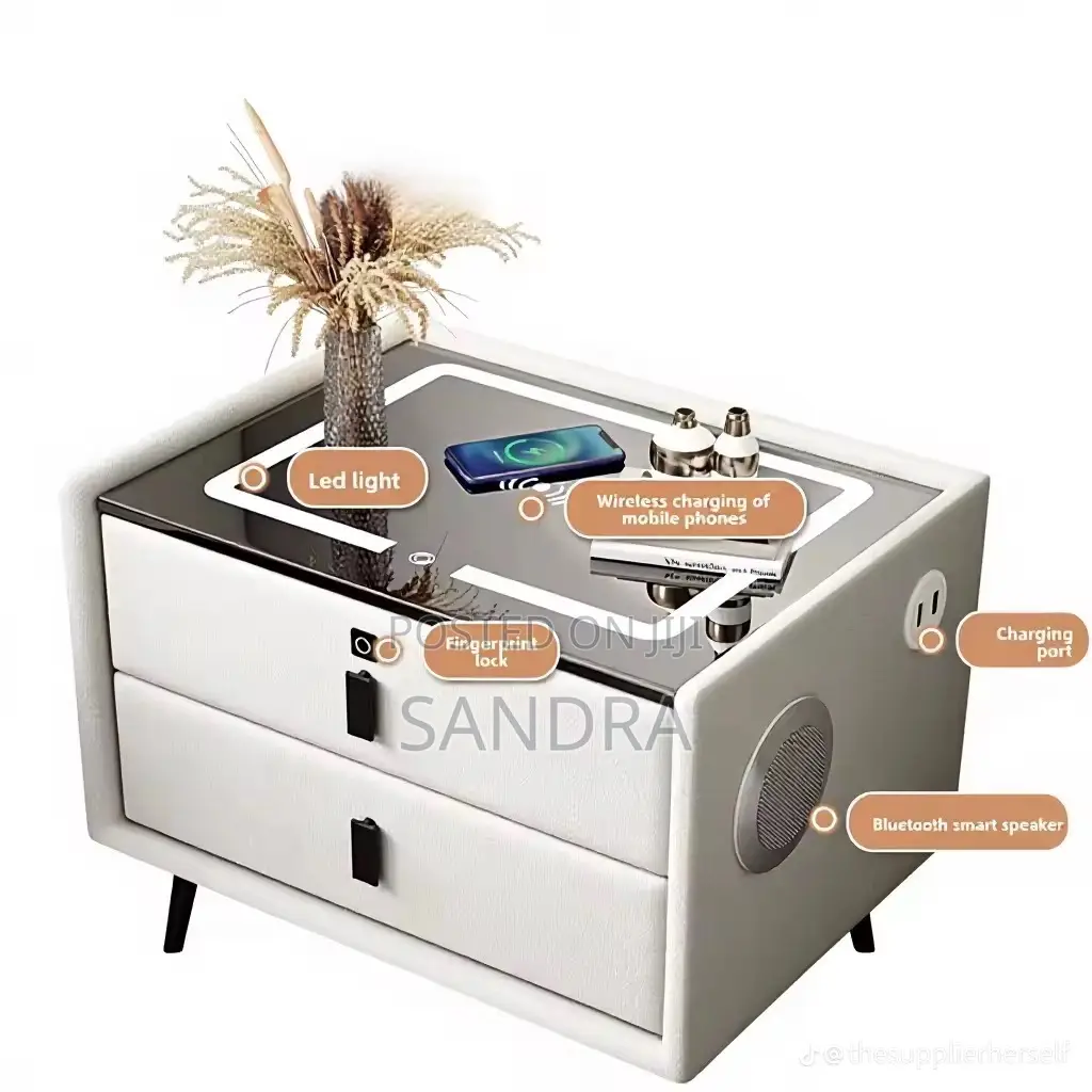 Chargeable Table With Drawers