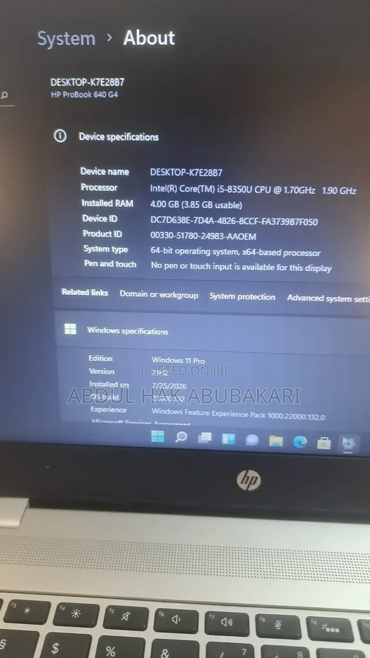 Laptop HP ProBook 440 G4 4GB Intel Core i5 SSD 128GB