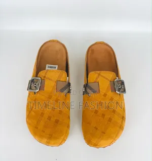 Original Burberry Men's Half Shoes Brown Colour