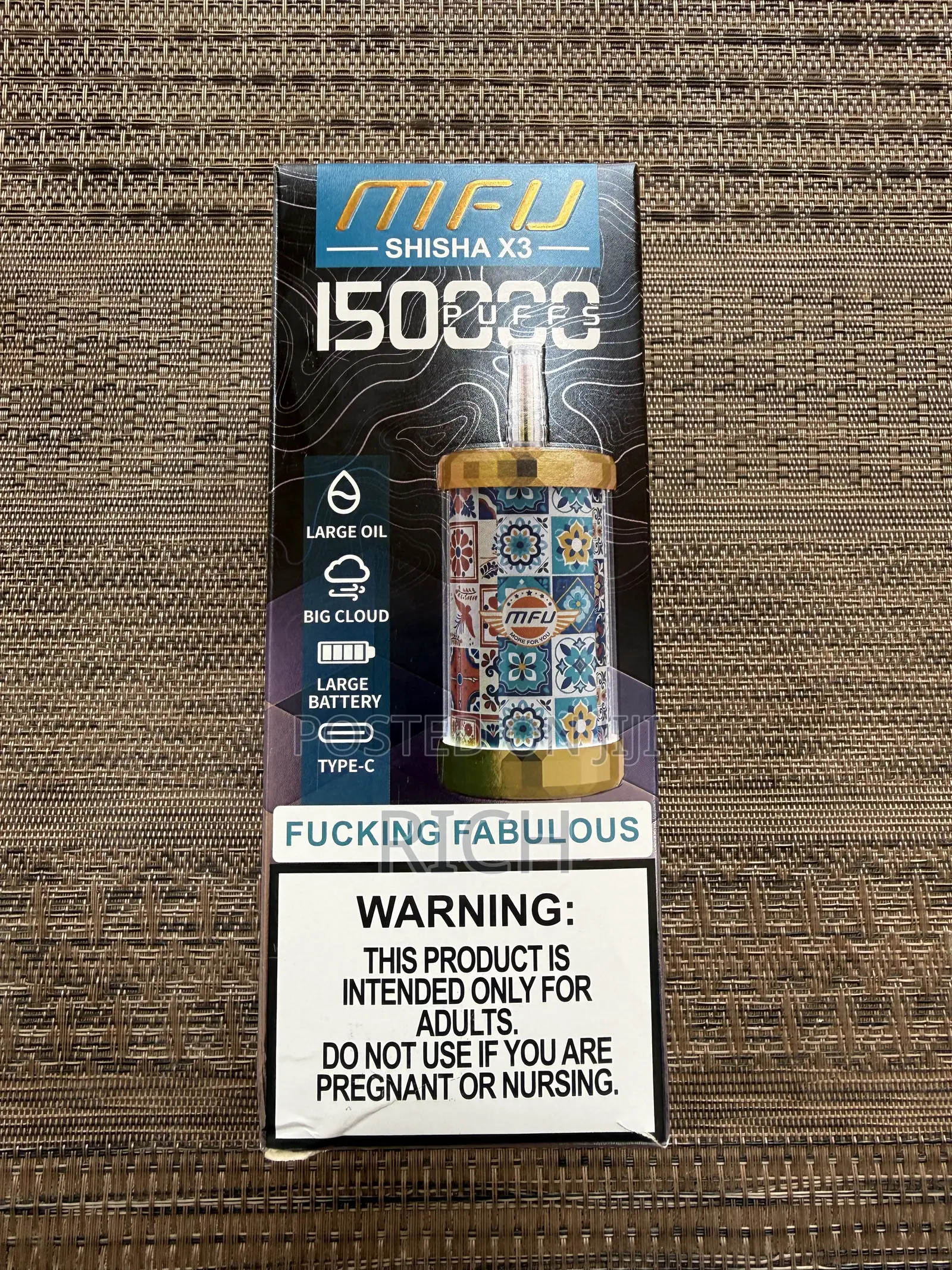 Mfu Shisha/Hookah Vape Puffs