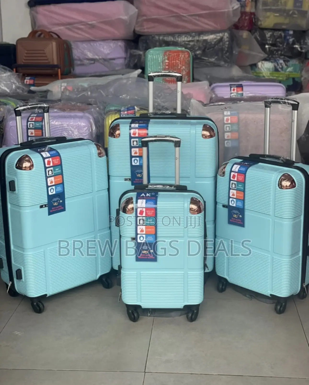 Premium Quality Ak 4set Unbreakable Fiber Traveling Bag.