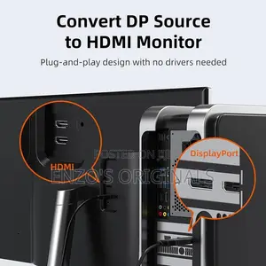 Display Port to HDMI Adapter UHD at 60hz Dp Adapter