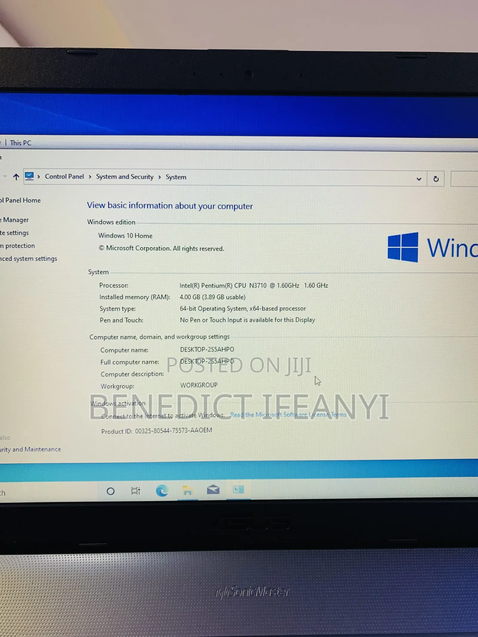 Laptop Asus X540LA 4GB Intel HDD 750GB